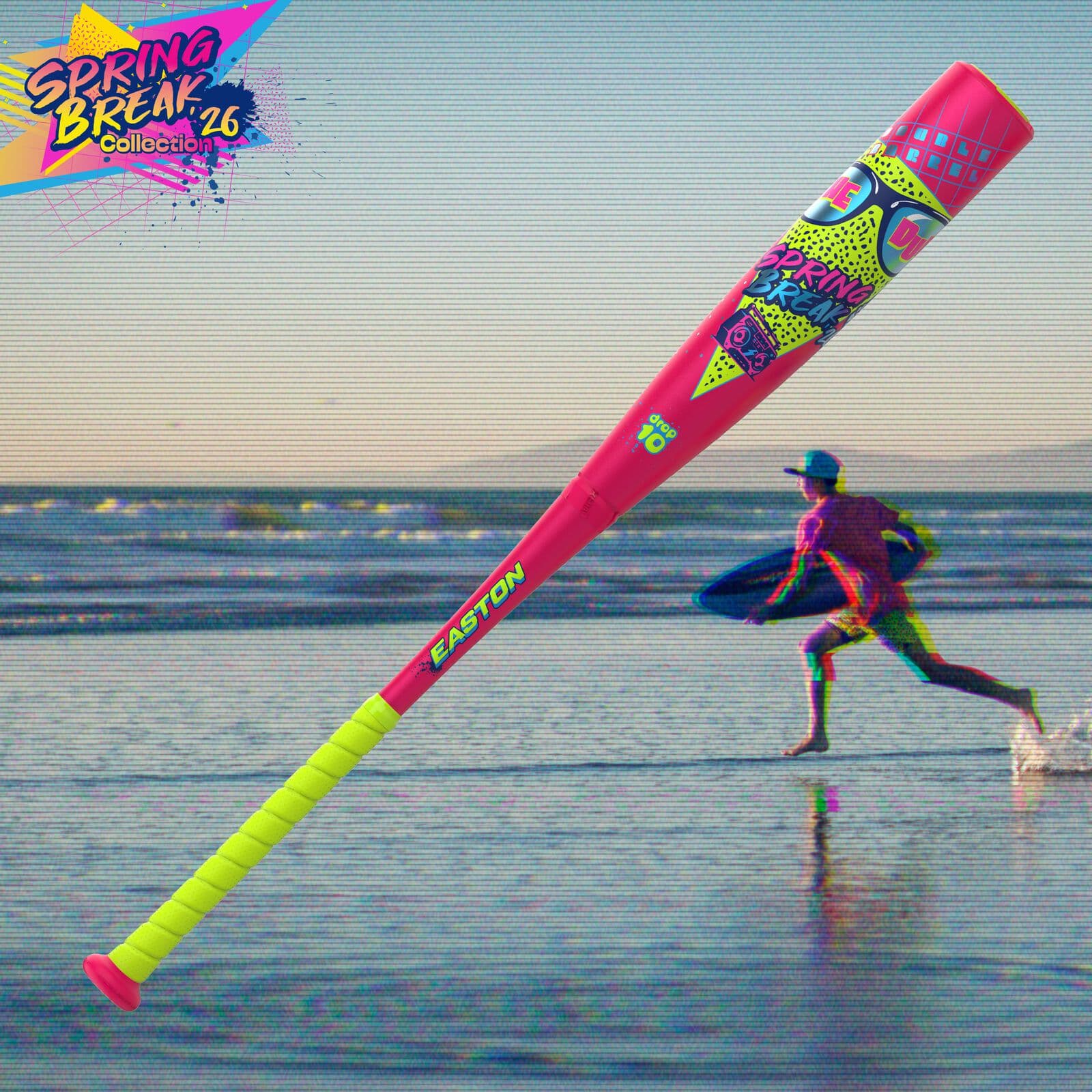 Easton Spring Break Pink Dub Baseball Bat, USSSA bats: photo from Easton