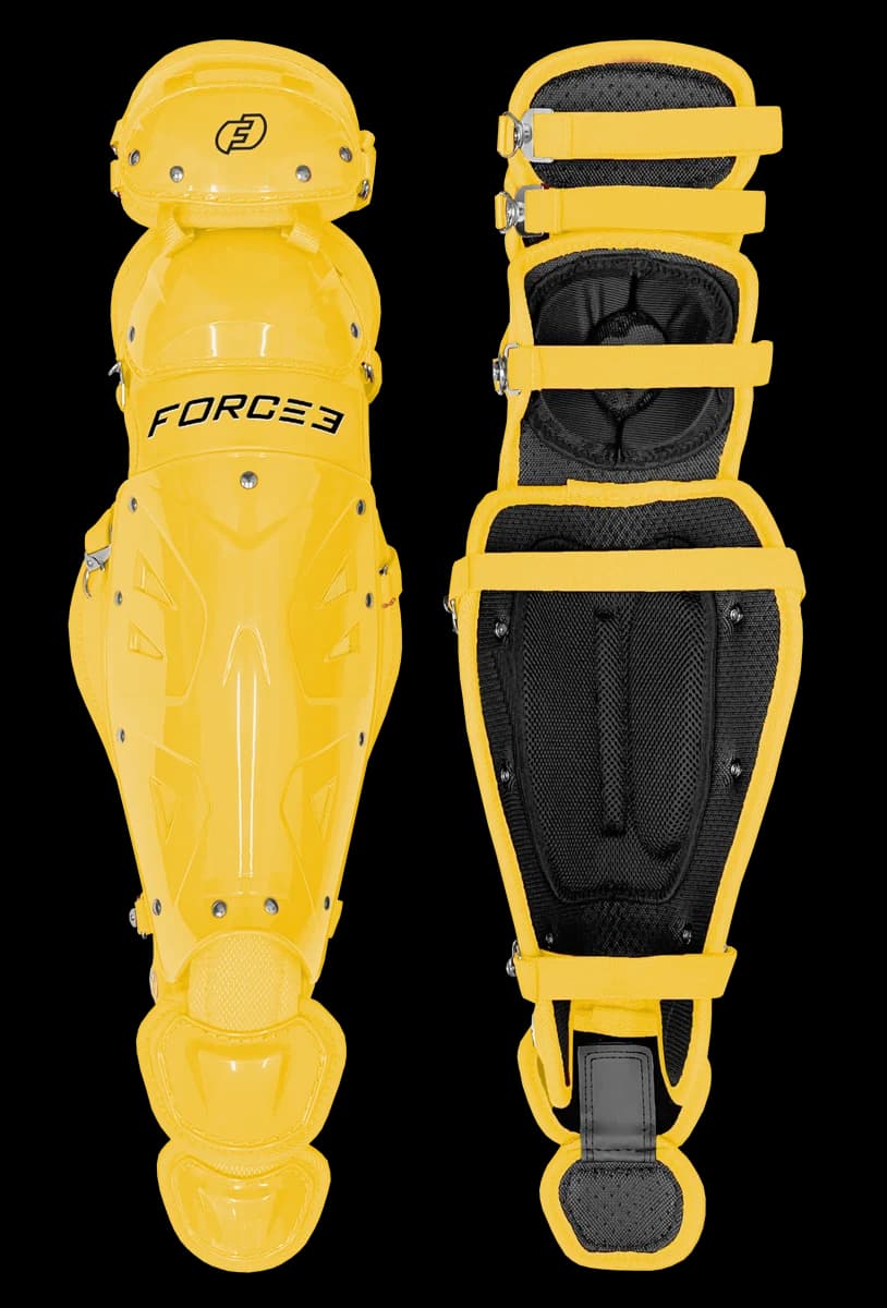 Force3 Pro Gear FORCE3 Defender Catcher Leg Guards, catcher's gear: photo from Force3 Pro Gear