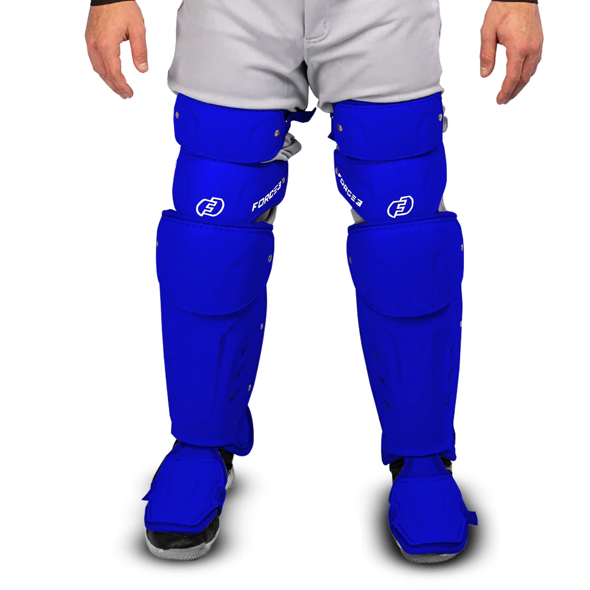 Force3 Pro Gear FORCE3 XS3® Pro Leg Guards - Intermediate, catcher's gear: photo from Force3 Pro Gear
