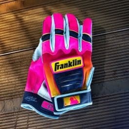 Franklin Sports Citrus Dawn - Limited Edition José Ramírez CFX® Batting Glove, batting gloves: photo from Franklin Sports
