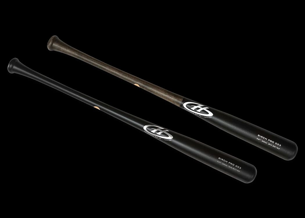 Homewood Bat Co. Bundle 5: Two Birch Bats, game wood bats, adult: photo from Homewood Bat Co.
