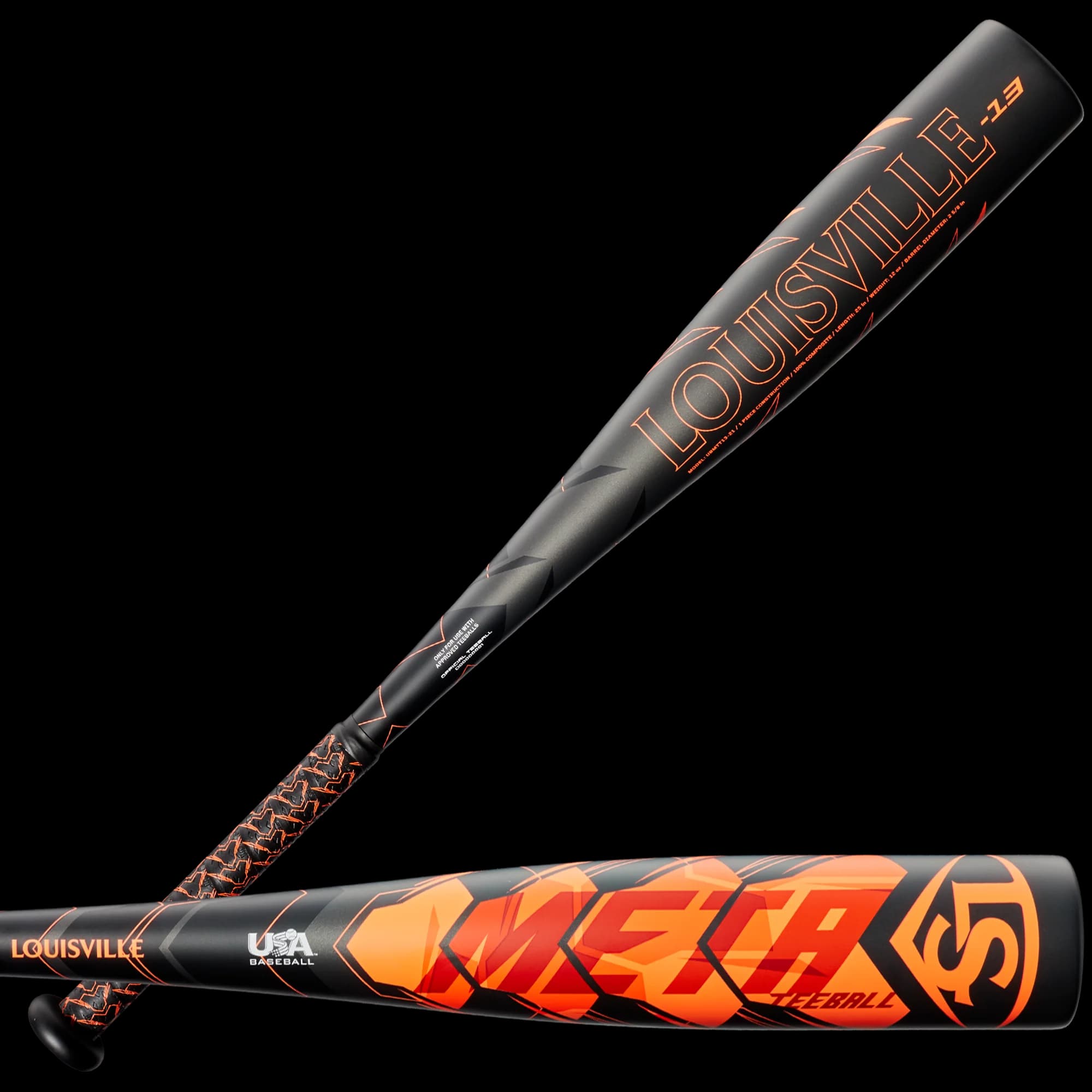 Louisville Slugger 2021 Meta (-13) 2 5/8" USA Baseball T-Ball Bat, tee ball and coach pitch bats: photo from Louisville Slugger