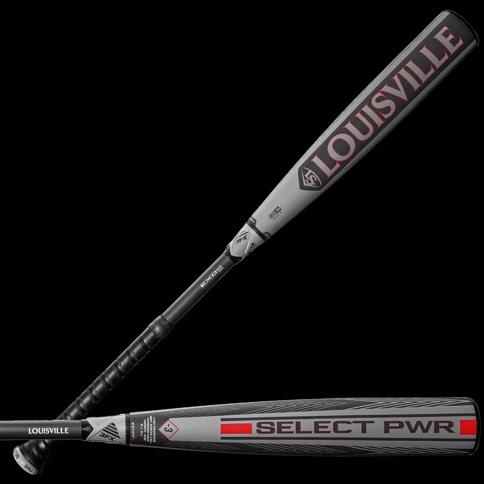 2026 Louisville Slugger Select PWR™ (-3) BBCOR Baseball Bat, BBCOR bats: photo from Louisville Slugger