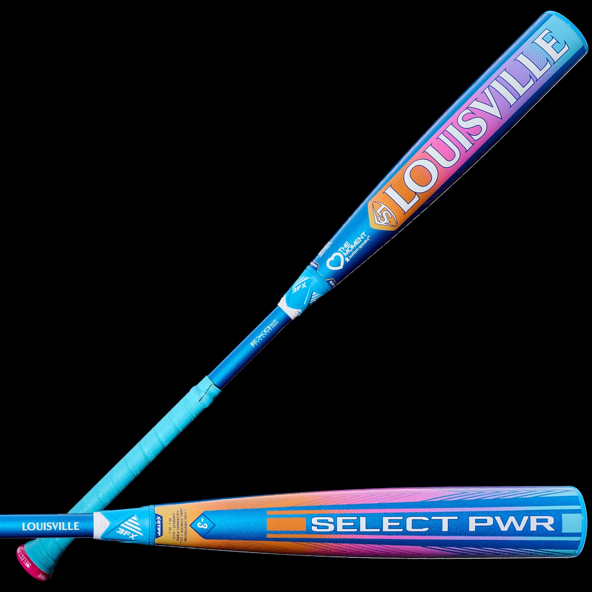 2026 Louisville Slugger Select PWR Love the Moment™ (-3) BBCOR Baseball Bat, BBCOR bats: photo from Louisville Slugger