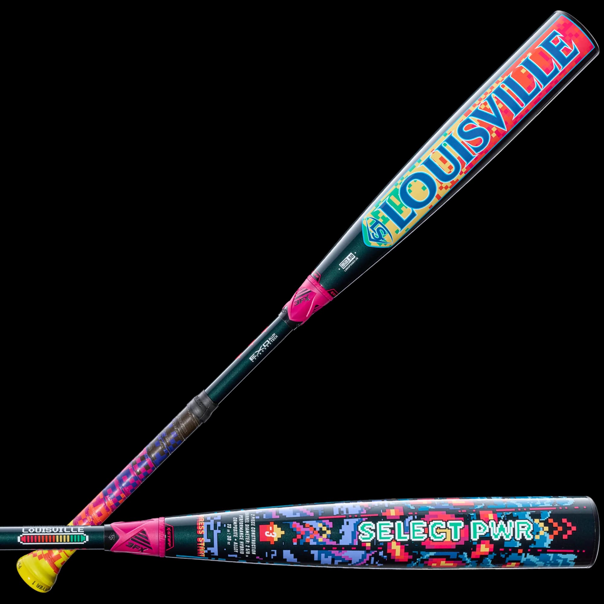 2026 Louisville Slugger Select PWR Player 1 (-3) BBCOR Baseball Bat, BBCOR bats: photo from Louisville Slugger