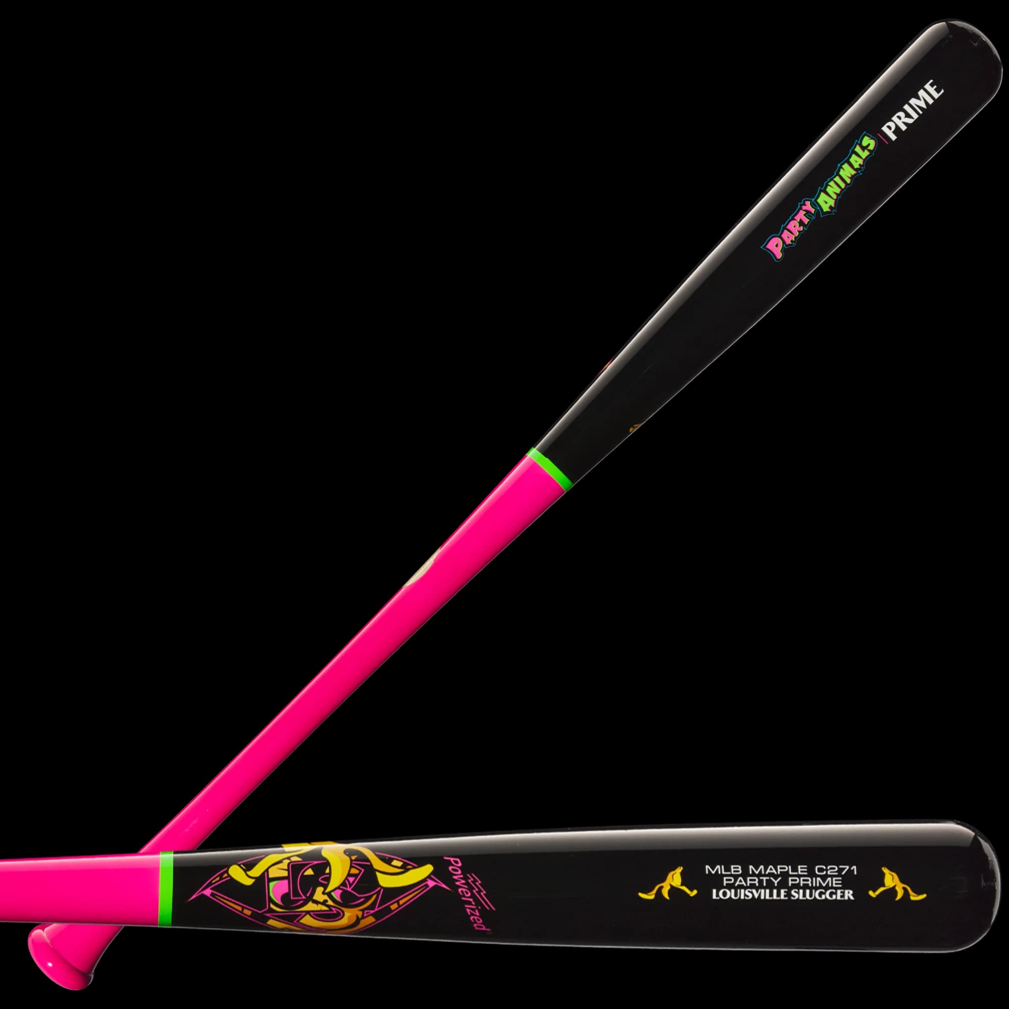 Louisville Slugger Pro Prime Party Animals C271 Maple Baseball Bat, game wood bats, adult: photo from Louisville Slugger