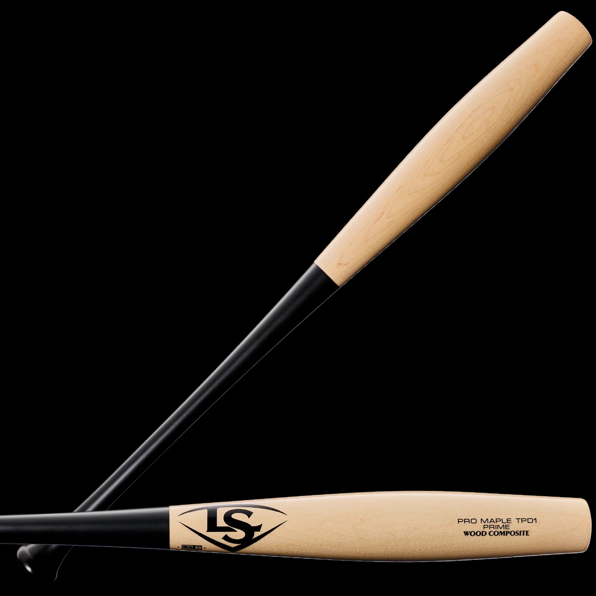 Louisville Slugger TPD1 Pro Prime Maple Wood Composite Torpedo-Shaped Baseball Bat, composite wood bats: photo from Louisville Slugger