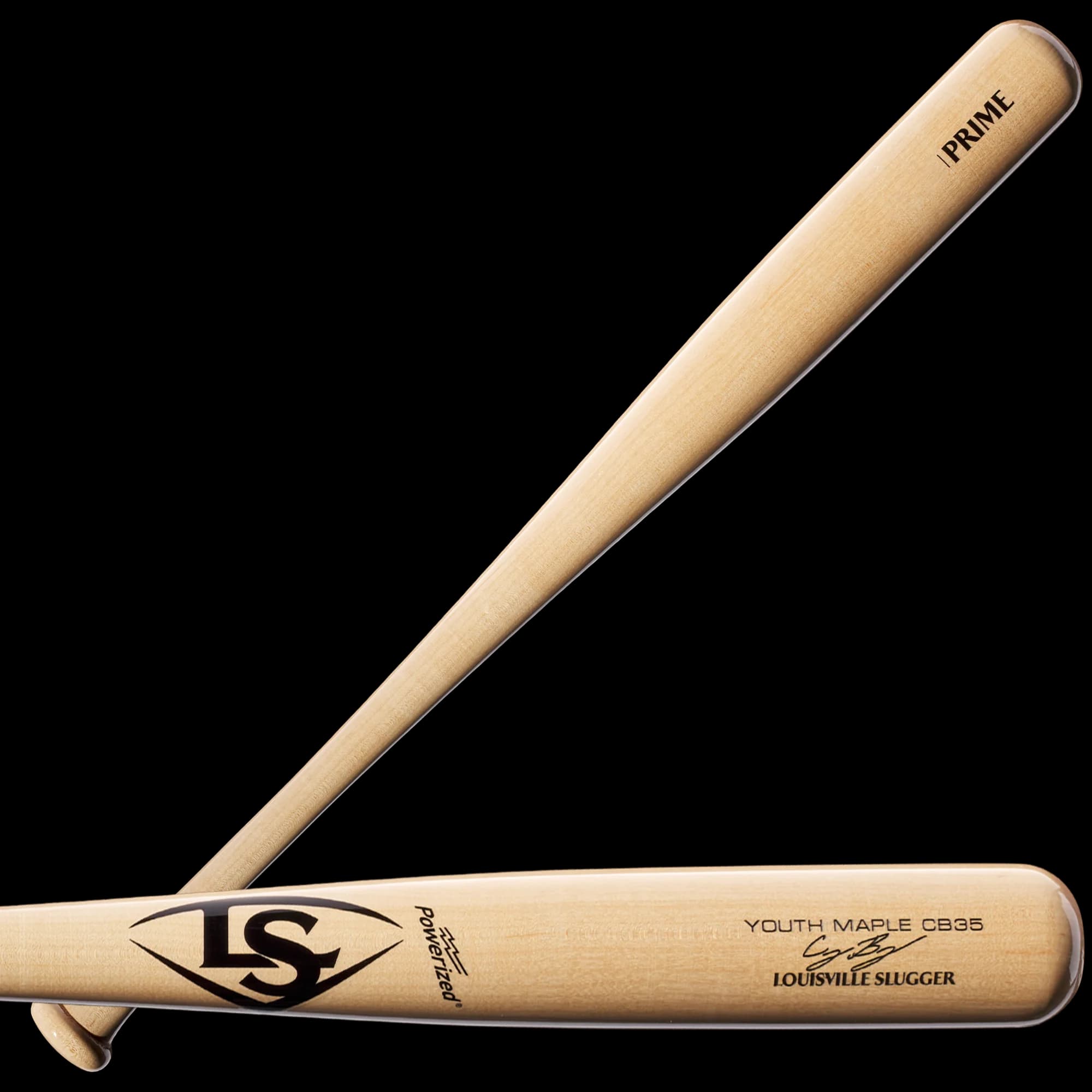 Louisville Slugger Youth Prime CB35 Cody Bellinger Maple Baseball Bat, game wood bats, youth: photo from Louisville Slugger