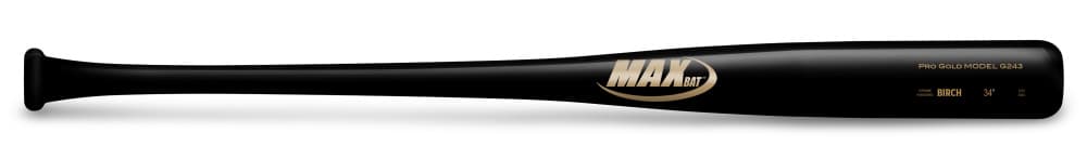 MaxBat Pro Gold Series G243, game wood bats, adult: photo from MaxBat