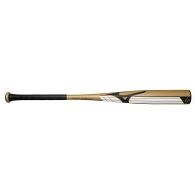 Mizuno Hot Metal - BBCOR Baseball Bat (-3), Gold/Black, BBCOR bats: photo from Mizuno
