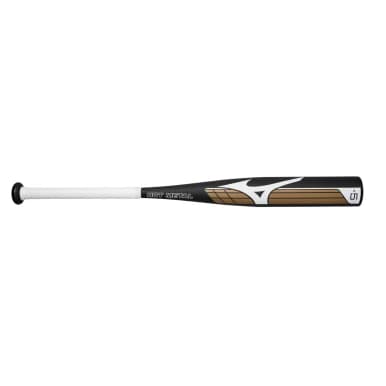 Mizuno Hot Metal - Big Barrel Youth USSSA Baseball Bat (-5), Black/Gold, USSSA bats: photo from Mizuno