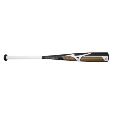 Mizuno Hot Metal - Big Barrel Youth USSSA Baseball Bat (-8), Black/Gold, USSSA bats: photo from Mizuno