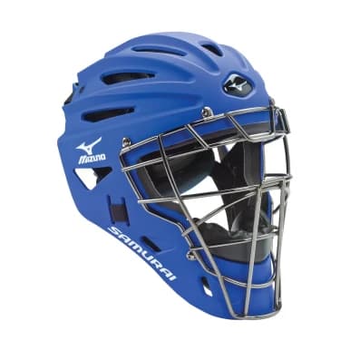Mizuno Samurai G4 Youth Baseball Catcher's Helmet, catcher's gear: photo from Mizuno
