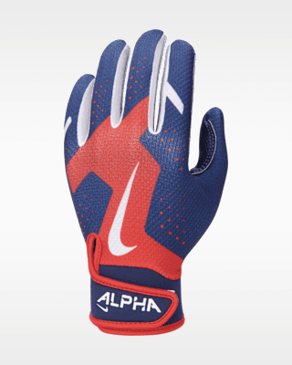 Nike Alpha 2.0 Kids' T-Ball Batting Gloves, batting gloves: photo from Nike