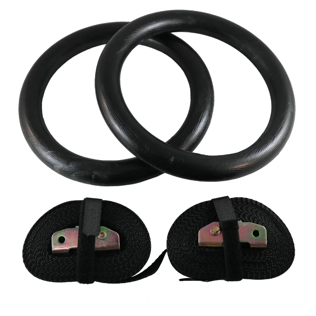 Oates Specialties Gymnastic Strength Rings (Pair) with Adjustable Straps, grip and forearm: photo from Oates Specialties