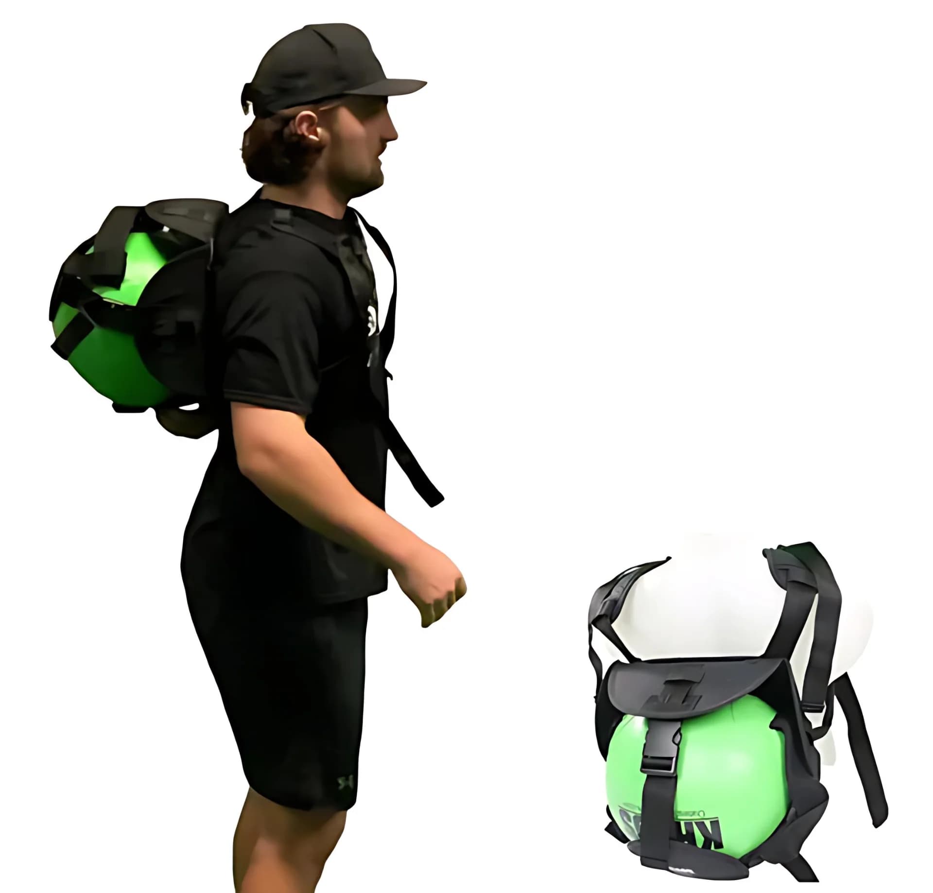 Oates Specialties KHAOS® Cradle Harness with Khaos® Water Ball 30cm-MAX, rotational power: photo from Oates Specialties