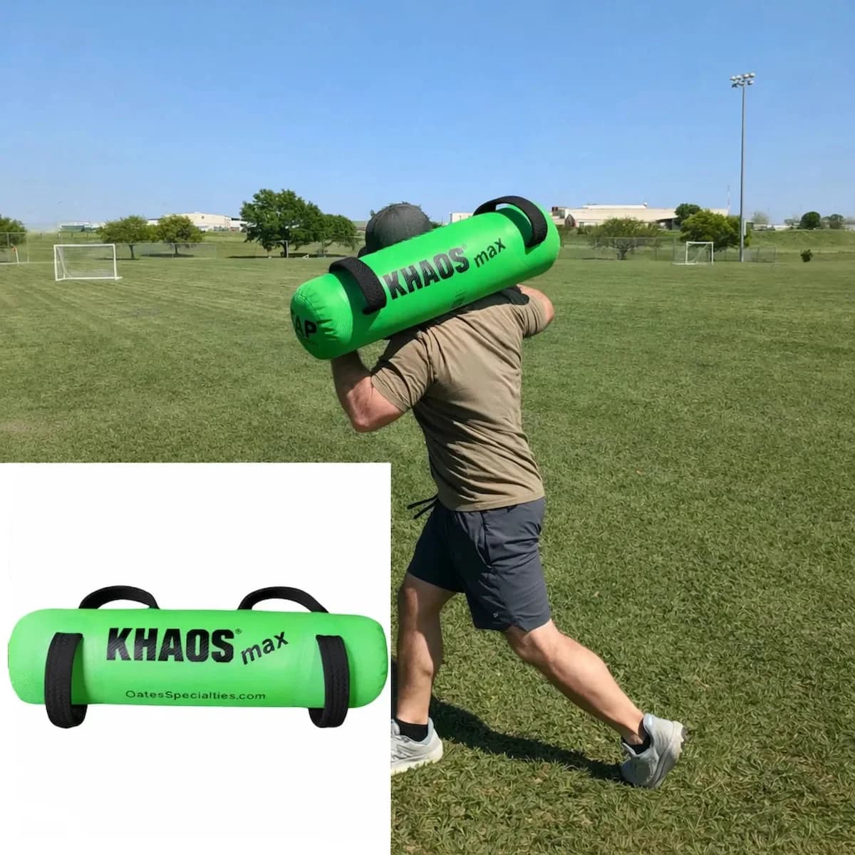 Oates Specialties KHAOS® Waterboy – Dynamic Water Bag Training for Strength, Balance & Postural Control, rotational power: photo from Oates Specialties