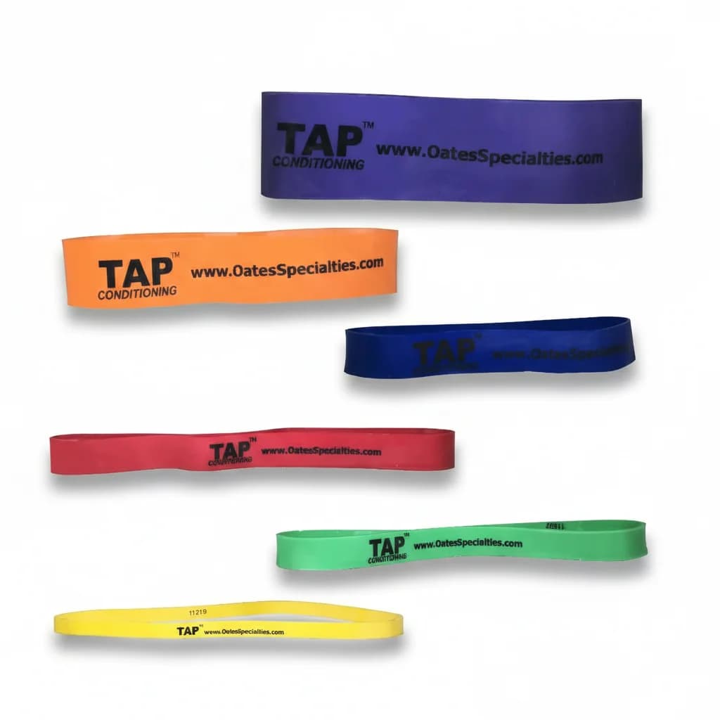 Oates Specialties TAP® Exercise Bands | Extremity Activation & Multi-Planar Stability, arm care bands and tubing: photo from Oates Specialties