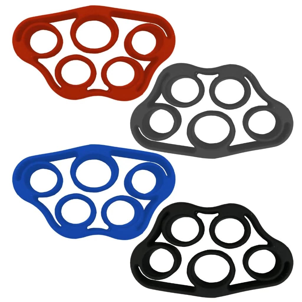 Oates Specialties TAP® Finger Exercisers – 4-Piece Resistance Band Set for Grip Strength, Dexterity & Injury Prevention, grip and forearm: photo from Oates Specialties