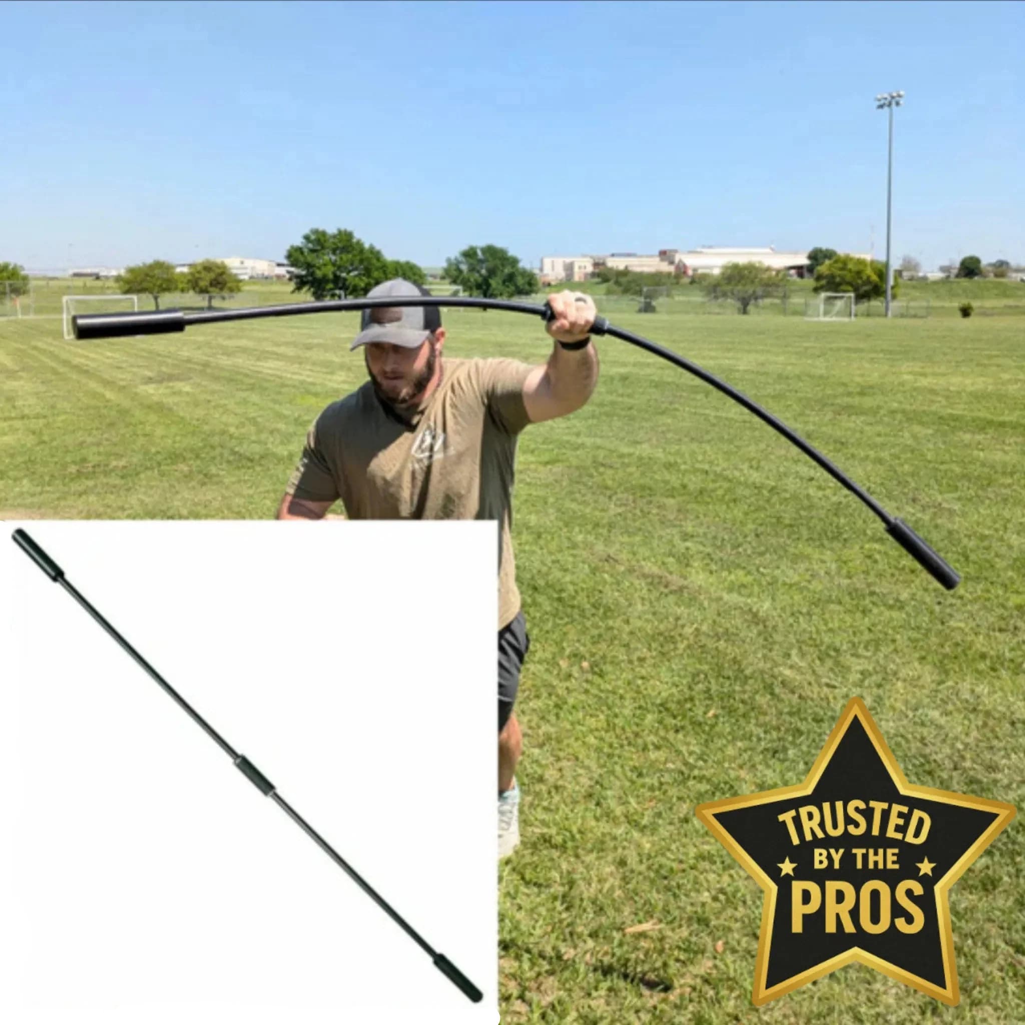 Oates Specialties TAP® Shoulder Tube — Long-Lever Oscillation Trainer for Baseball Shoulder Stability, wrist weights and shoulder tools: photo from Oates Specialties