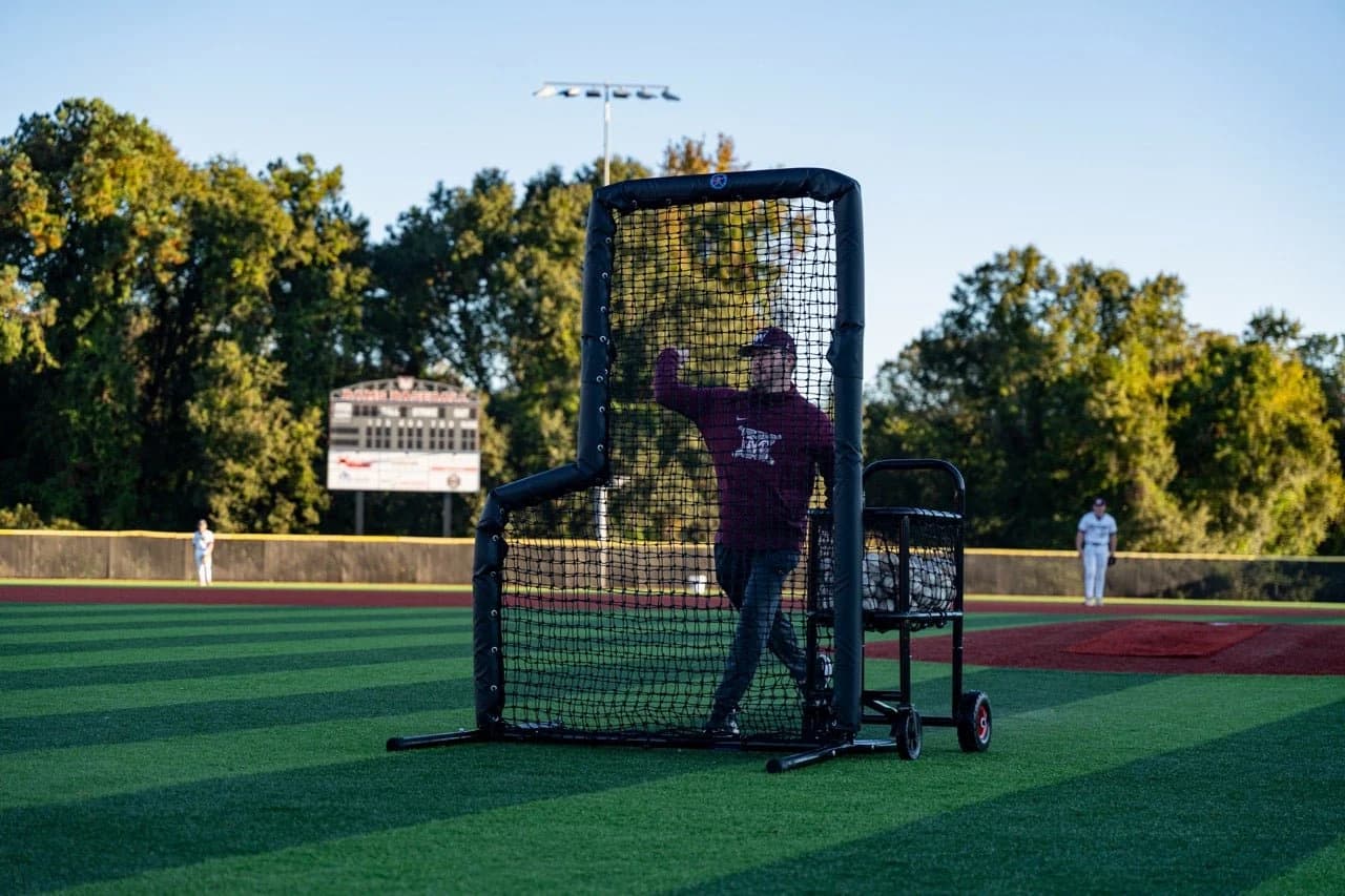 ProRebounders Baseball L-Screen – Pro 5x7 Bullet-Proof Screen, protective screens: photo from ProRebounders