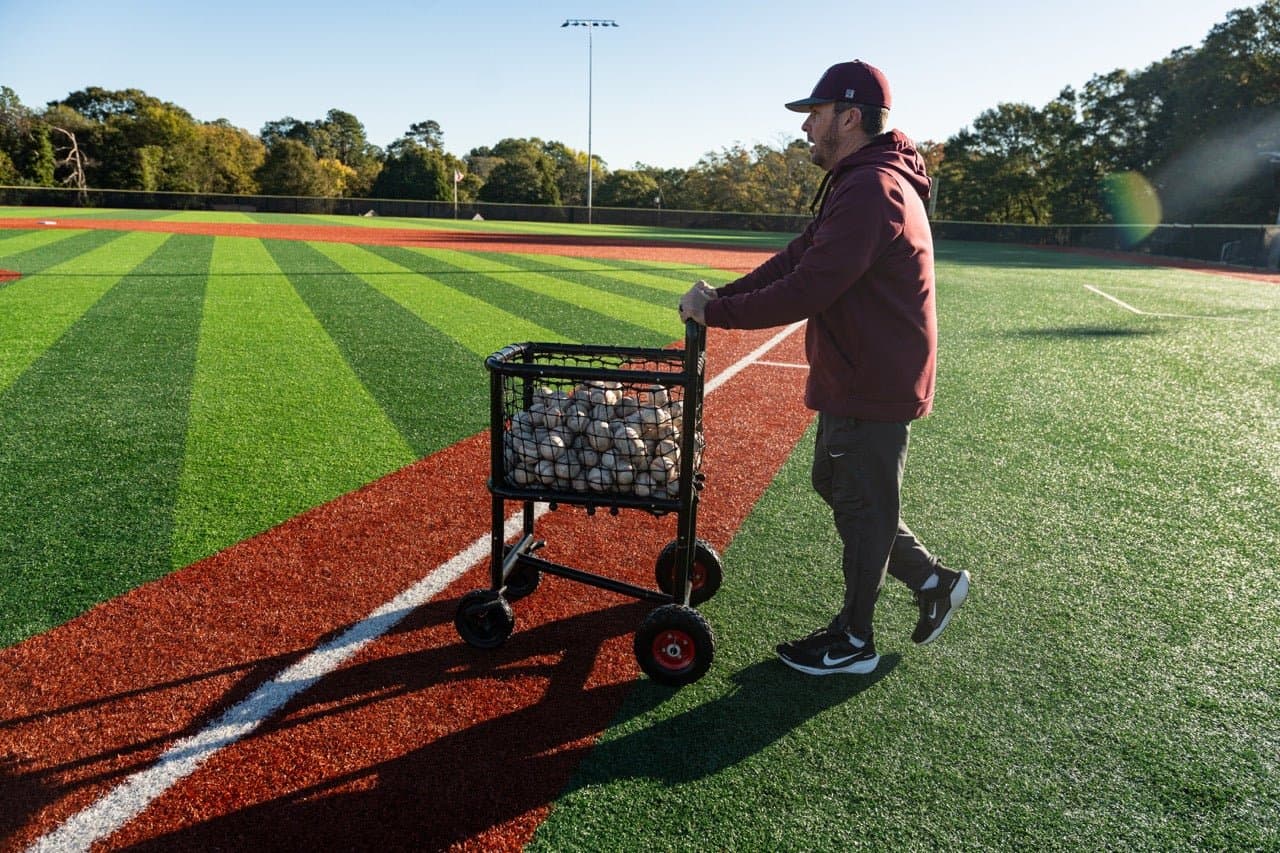 ProRebounders New 4 Wheel Pro Baseball Cart, ball carts and buckets: photo from ProRebounders
