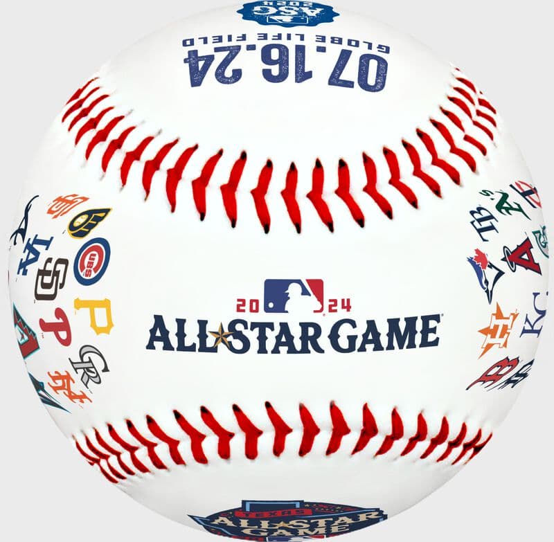 Rawlings 2024 MLB All-Star Game Team Logos Replica Baseball, 1 Ball, collector and commemorative balls: photo from Rawlings