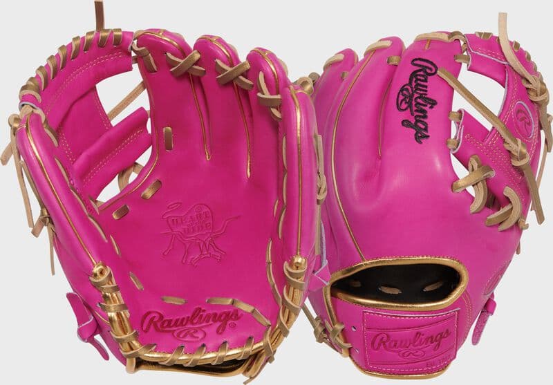 Rawlings Exclusive 11.5-Inch R2G Heart of the Hide Berry Infield Glove, Right Hand Throw, infield gloves: photo from Rawlings