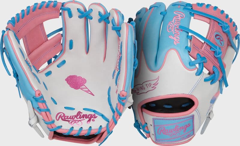 Rawlings Exclusive Cotton Candy Heart of the Hide 11.5-Inch Infield Glove, infield gloves: photo from Rawlings