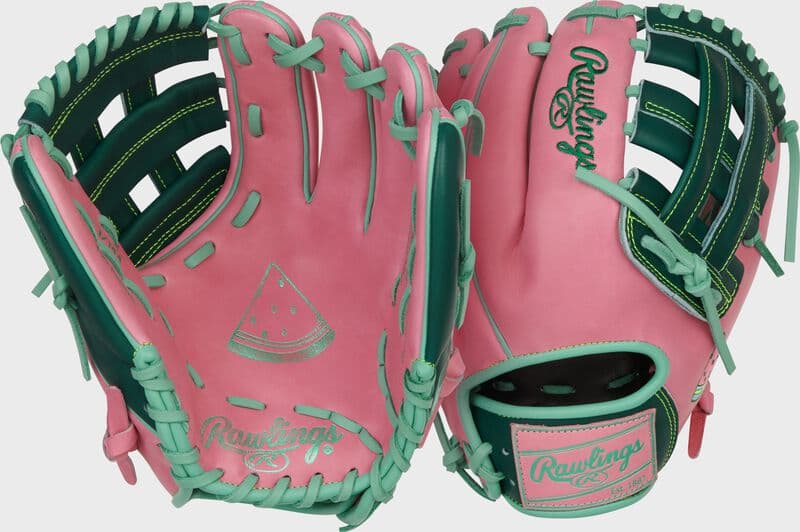 Rawlings Exclusive Watermelon Heart of the Hide 11.5-Inch Infield Glove, infield gloves: photo from Rawlings