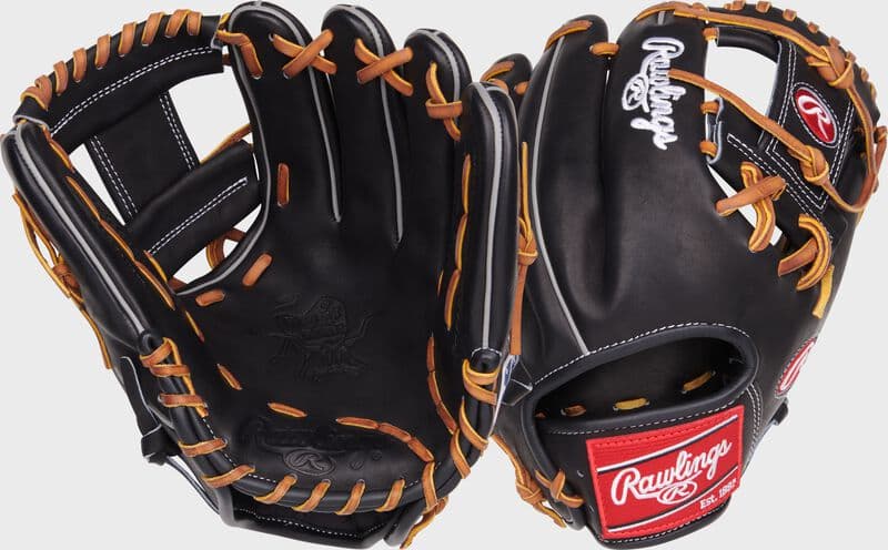 Rawlings Heart of the Hide 11.5" Black Infield Glove, Right Hand Throw, infield gloves: photo from Rawlings
