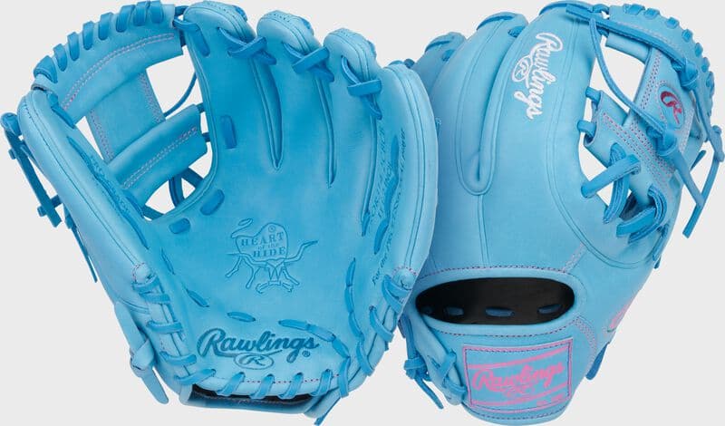 Rawlings Heart of the Hide 11.5-Inch Columbia Blue Infield Glove, Right Hand Throw, infield gloves: photo from Rawlings