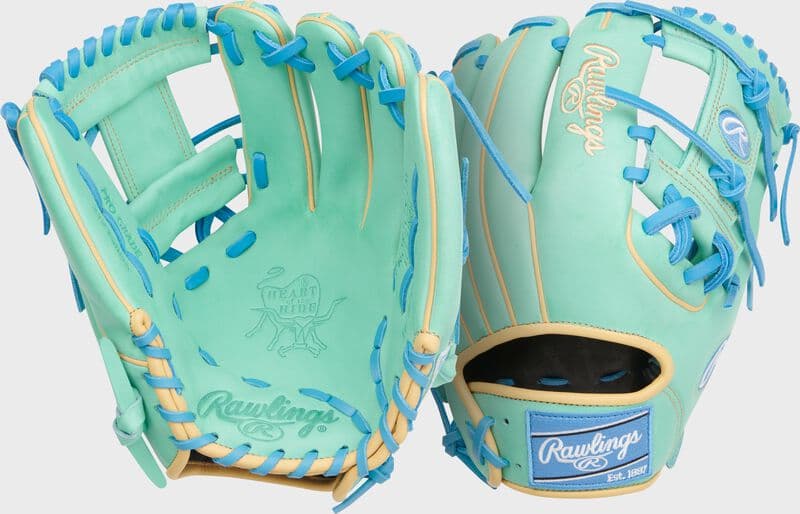 Rawlings Heart of the Hide 11.75-Inch Mint Infield Glove, Right Hand Throw, infield gloves: photo from Rawlings