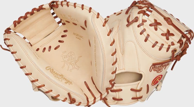 Rawlings Heart of the Hide 34" Camel Catcher's Mitt, Right Hand Throw, catcher's mitts: photo from Rawlings