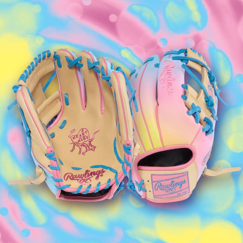 Rawlings Heart of the Hide Fun Burst 2.0 11.5 in Infield Glove, Right Hand Throw, infield gloves: photo from Rawlings
