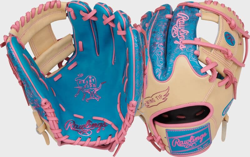 Rawlings Heart of the Hide Vibrant Series 11.5" Infield Glove, Right Hand Throw, infield gloves: photo from Rawlings