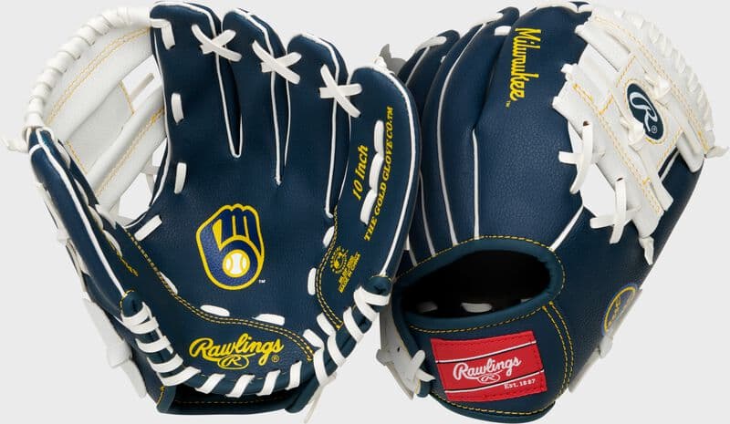 Rawlings Milwaukee Brewers 10-Inch Team Logo Glove, youth gloves: photo from Rawlings