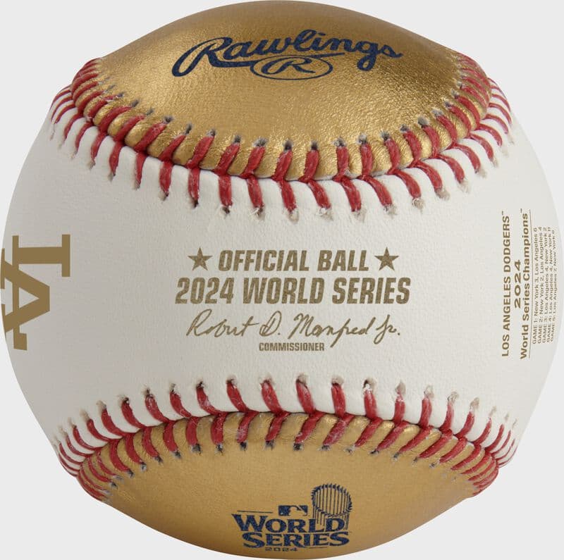 Rawlings MLB 2024 World Series Champions Baseball, Los Angeles Dodgers, collector and commemorative balls: photo from Rawlings