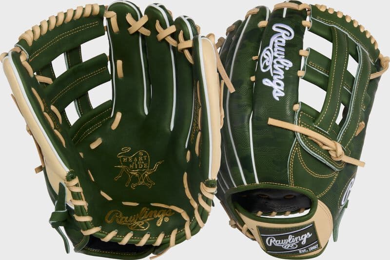 Rawlings Heart of the Hide R2G 12.75-Inch Outfield Glove, outfield gloves: photo from Rawlings