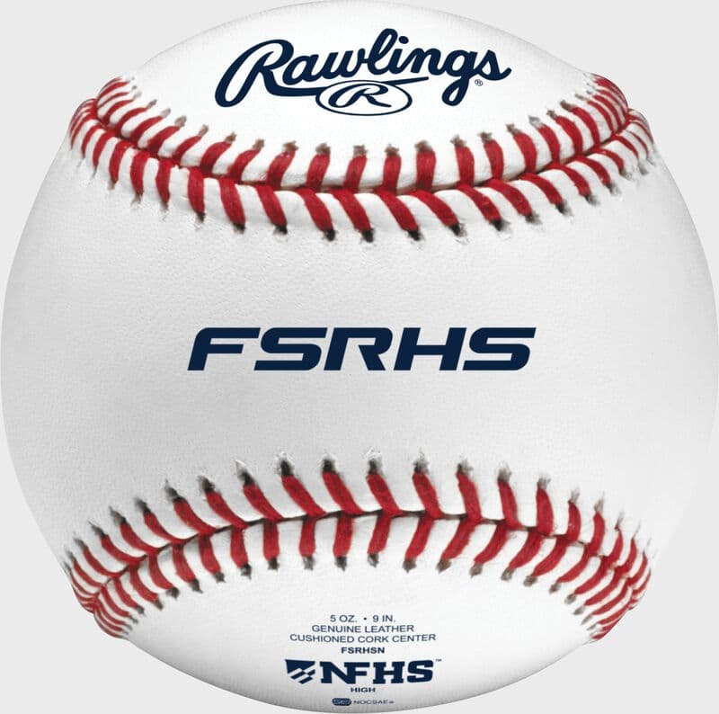 Rawlings High School Flat Seam Baseball, game baseballs: photo from Rawlings
