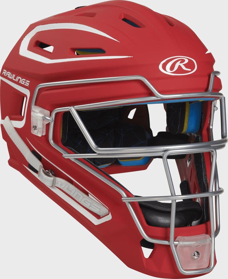 Rawlings Mach Catcher's Helmet, catcher's gear: photo from Rawlings