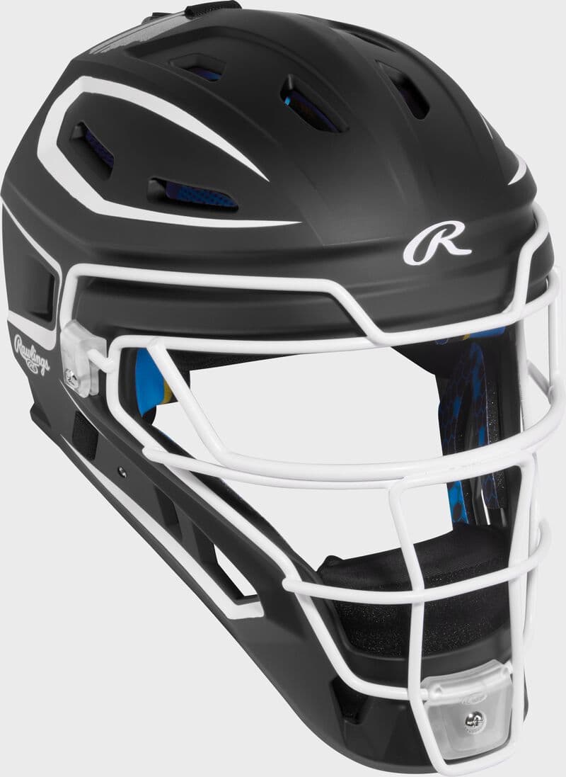Rawlings Mach Pro Series Catcher's Helmet, catcher's gear: photo from Rawlings
