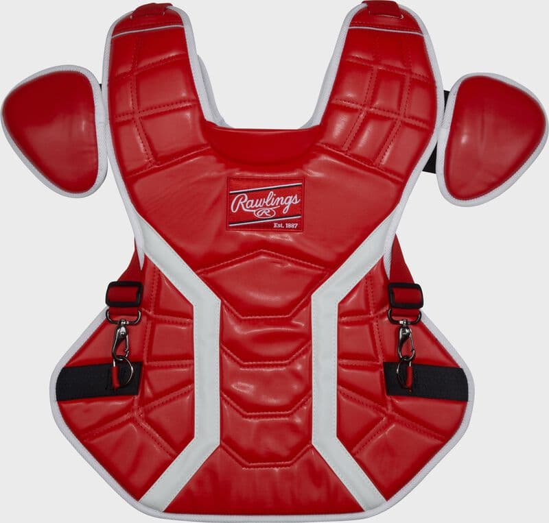 Rawlings Mach Pro Series Chest Protector, Meets NOCSAE, catcher's gear: photo from Rawlings