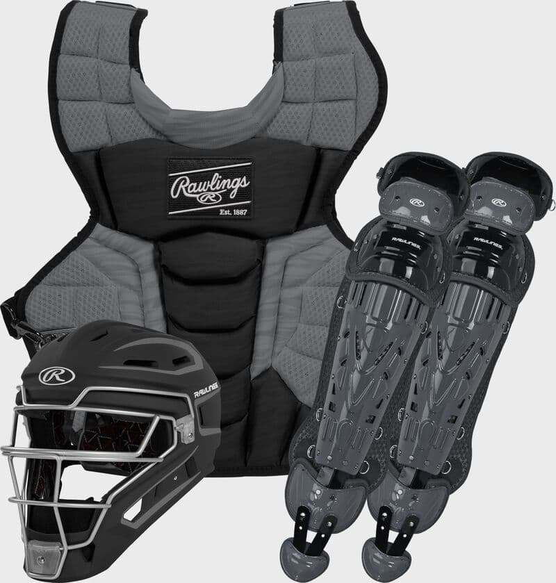 Rawlings Velo 2.0 Catcher's Gear Set, Adult, Intermediate, Youth, catcher's gear: photo from Rawlings