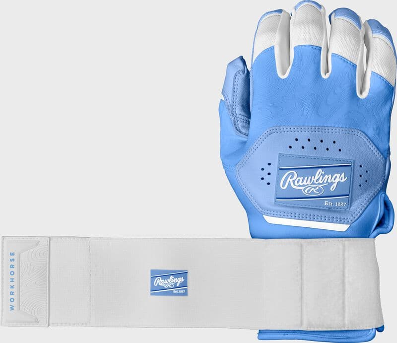 Rawlings Workhorse Compression Strap Batting Gloves, Adult & Youth Sizes, batting gloves: photo from Rawlings