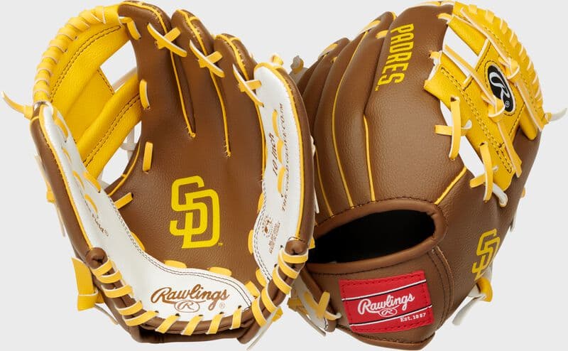 Rawlings San Diego Padres 10-Inch Team Logo Glove, youth gloves: photo from Rawlings