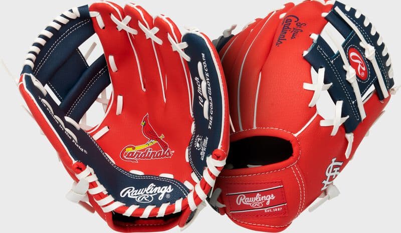 Rawlings St. Louis Cardinals 10-Inch Team Logo Glove, youth gloves: photo from Rawlings