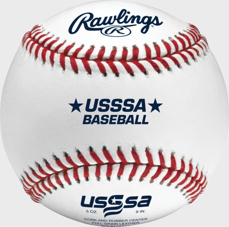 Rawlings USSSA Official Baseballs, Competition Grade, game baseballs: photo from Rawlings