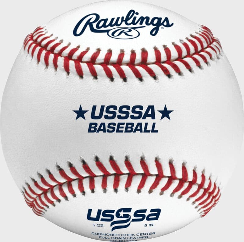 Rawlings USSSA Official Baseballs, Tournament Grade, game baseballs: photo from Rawlings