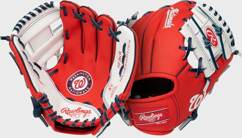 Rawlings Washington Nationals 10-Inch Team Logo Glove, youth gloves: photo from Rawlings